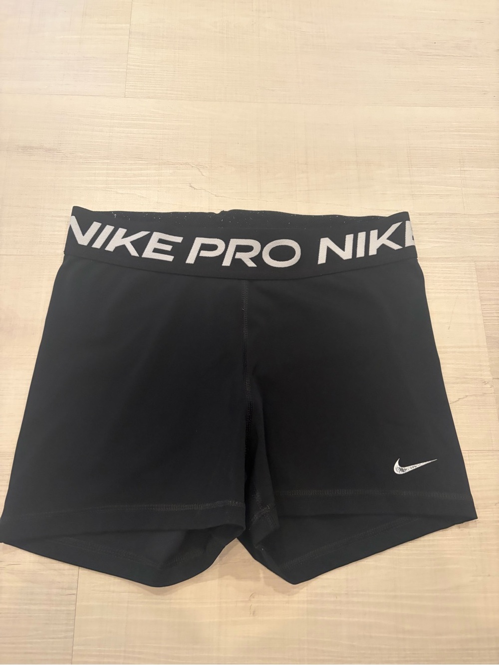 Jordan Black Women's Athletic Bike Shorts with White Logo
